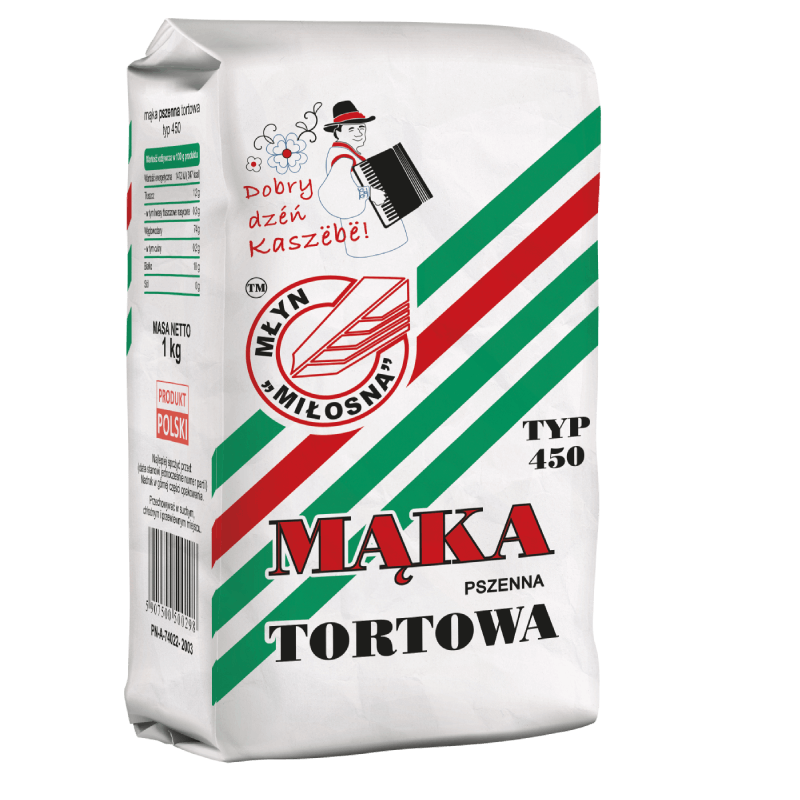 Mąka pszenna Tortowa Miłosna Typ 450 Mąka pszenna Tortowa Miłosna Typ 450