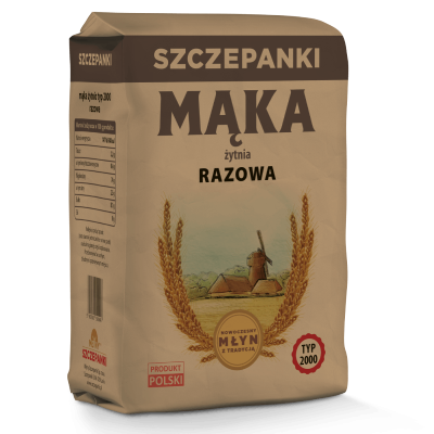 Mąka żytnia Razowa Typ 2000